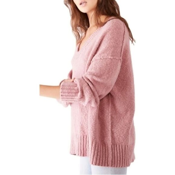 Free People Brookside Sweater Sz XS Alpine Rose - Picture 7 of 14